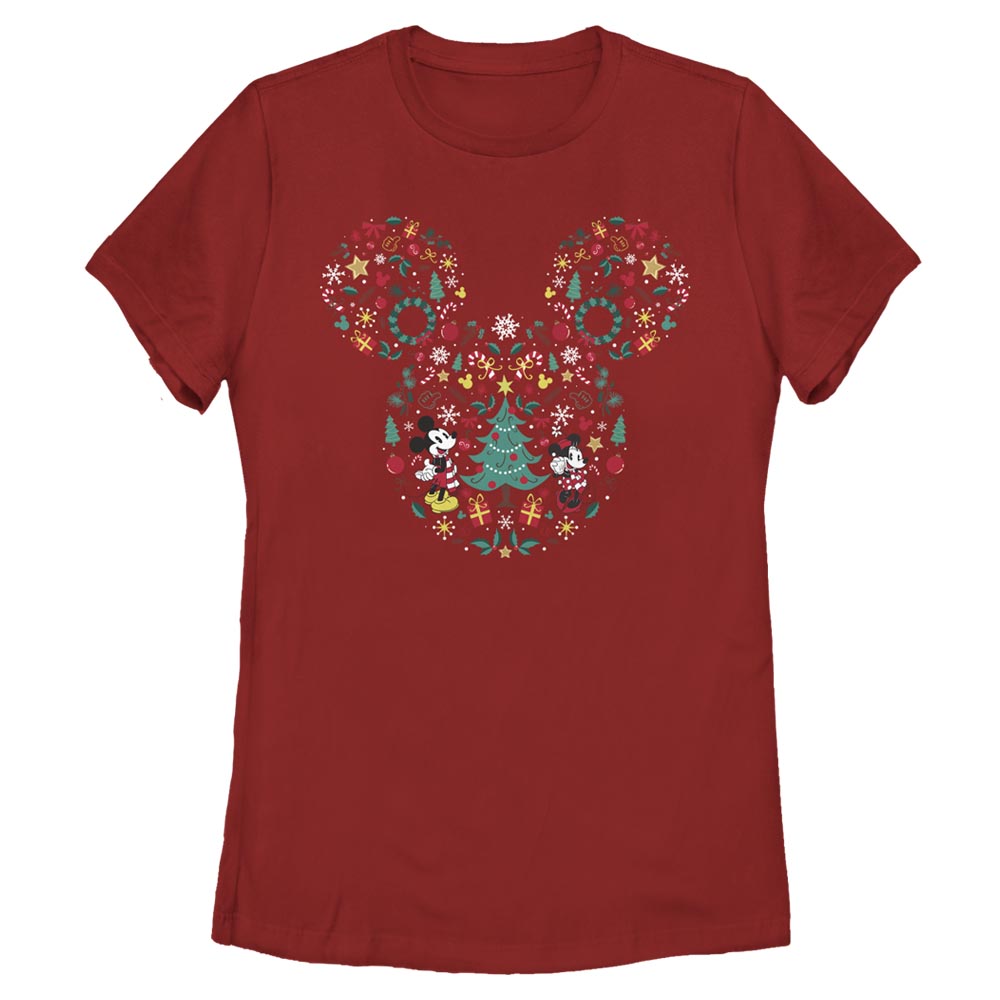 Women's Disney Christmas Silhouette T-Shirt
